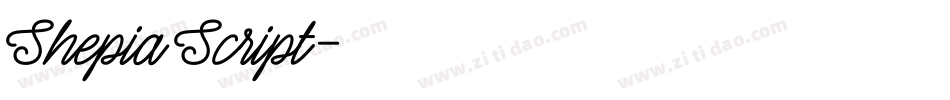Shepia Script字体转换